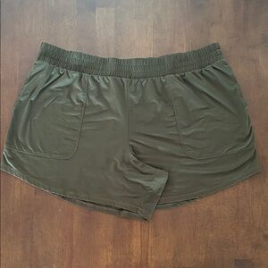 All in Motion Dark Green Women's Athletic Shorts